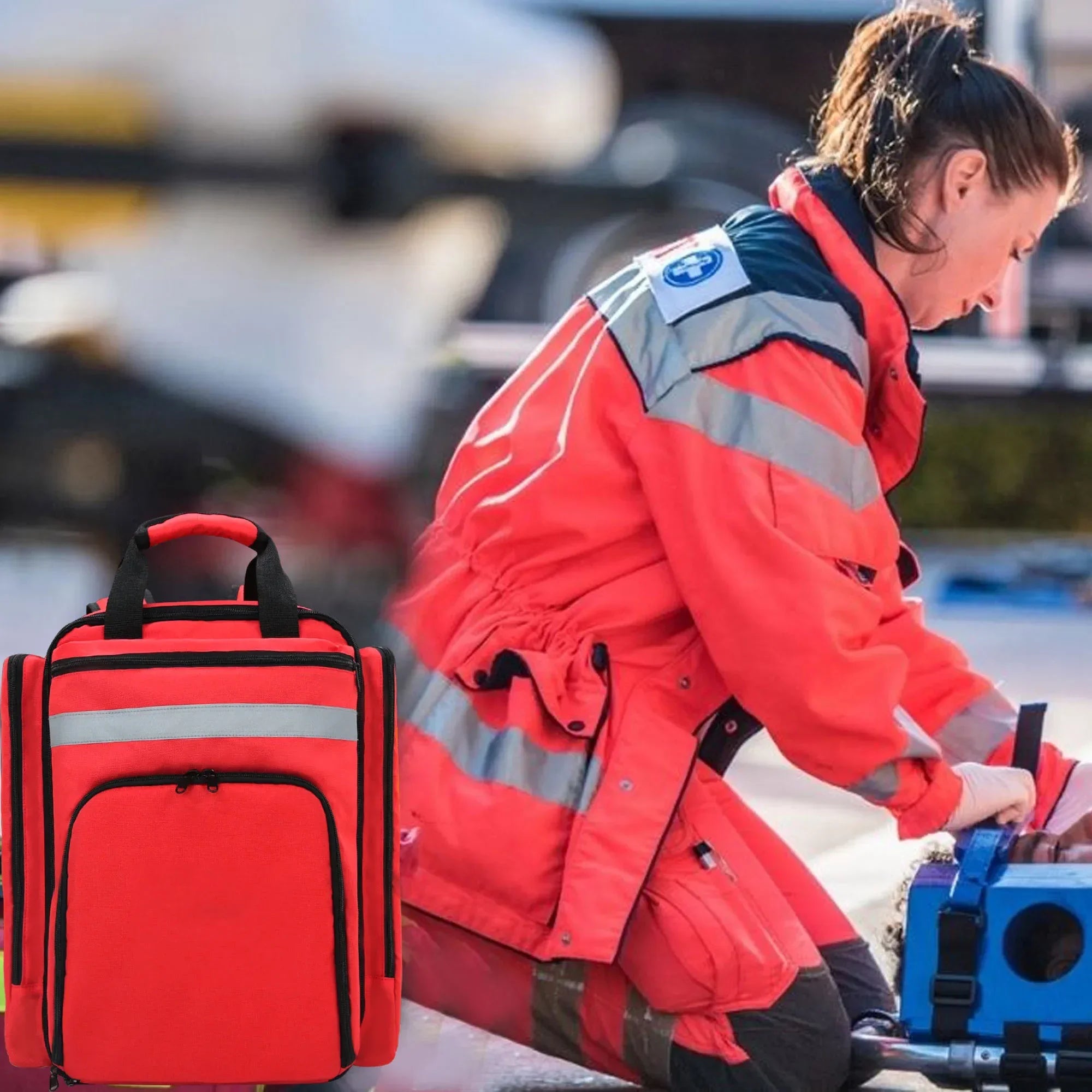 Foldable First Aid Rescue Bag - Large Capacity