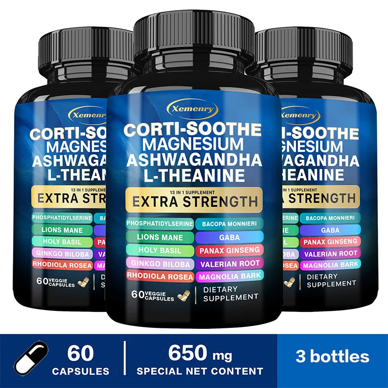 Corti-Soothe Supplement - Cortisol & Adrenal Support for Stress Relief
