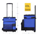 Rolling Cooler with Removable Wheels & Handle