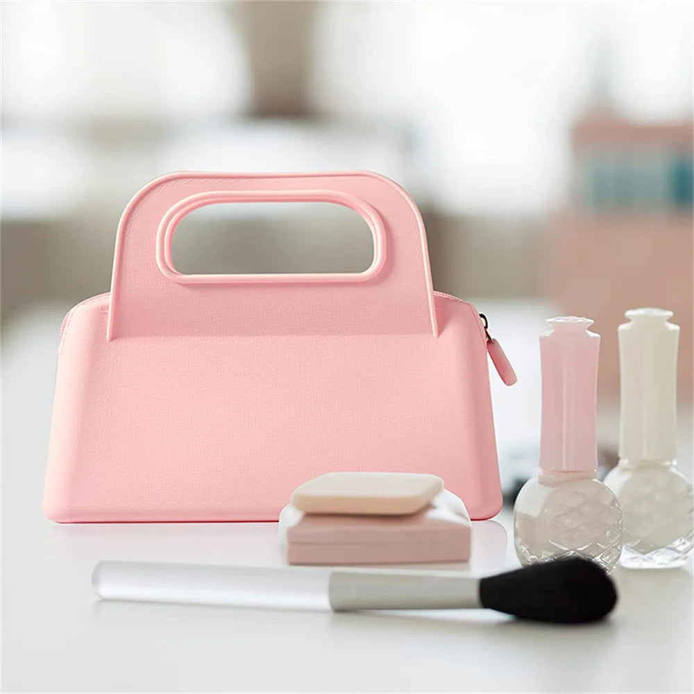 Silicone Hand-Held Cosmetic Bag