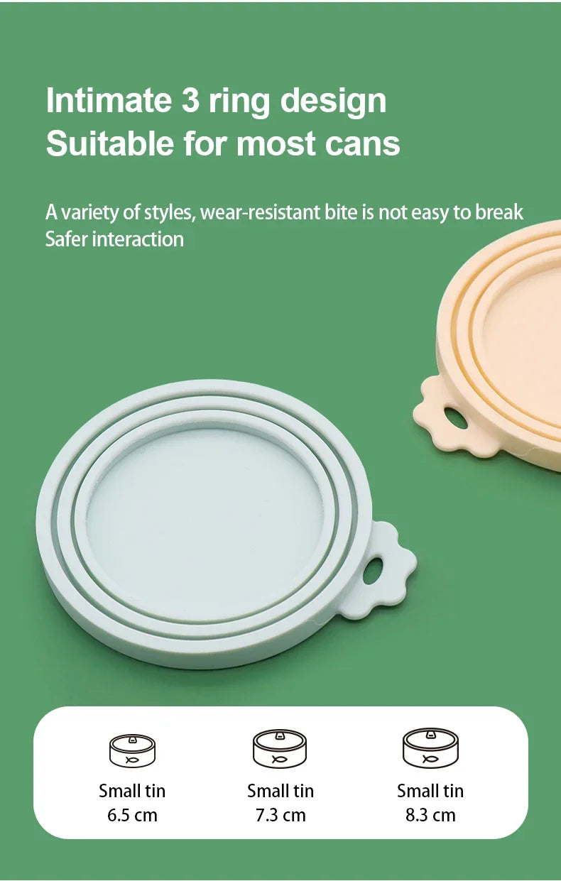 1 Reusable Silicone Pet Can Lid - Bpa Free