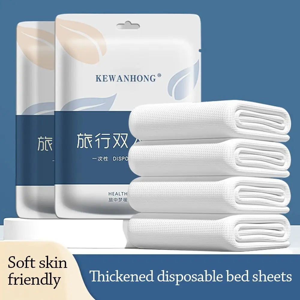 3/4-Piece Disposable Bed Set - Duvet Cover, Pillowcase and sheet