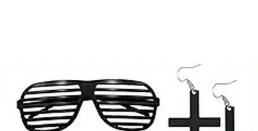 80s Goth Women's Party Accessories Set
