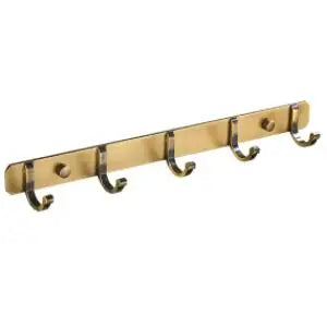 Antique Brass Aluminium Bathroom Accessories Set - Wall Mounted