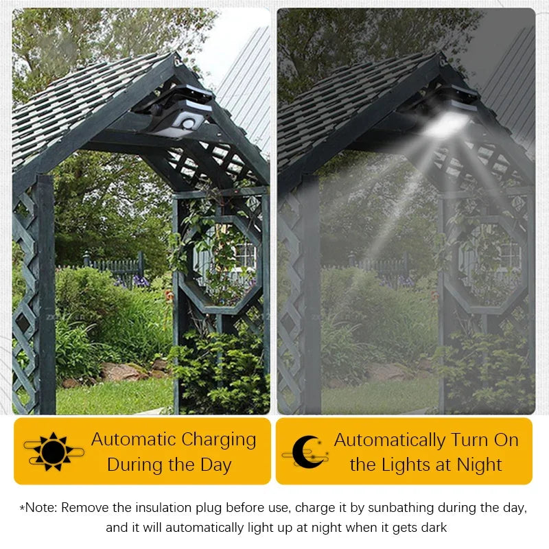 Solar Clip-On LED Outdoor Lights with Smart Sensor