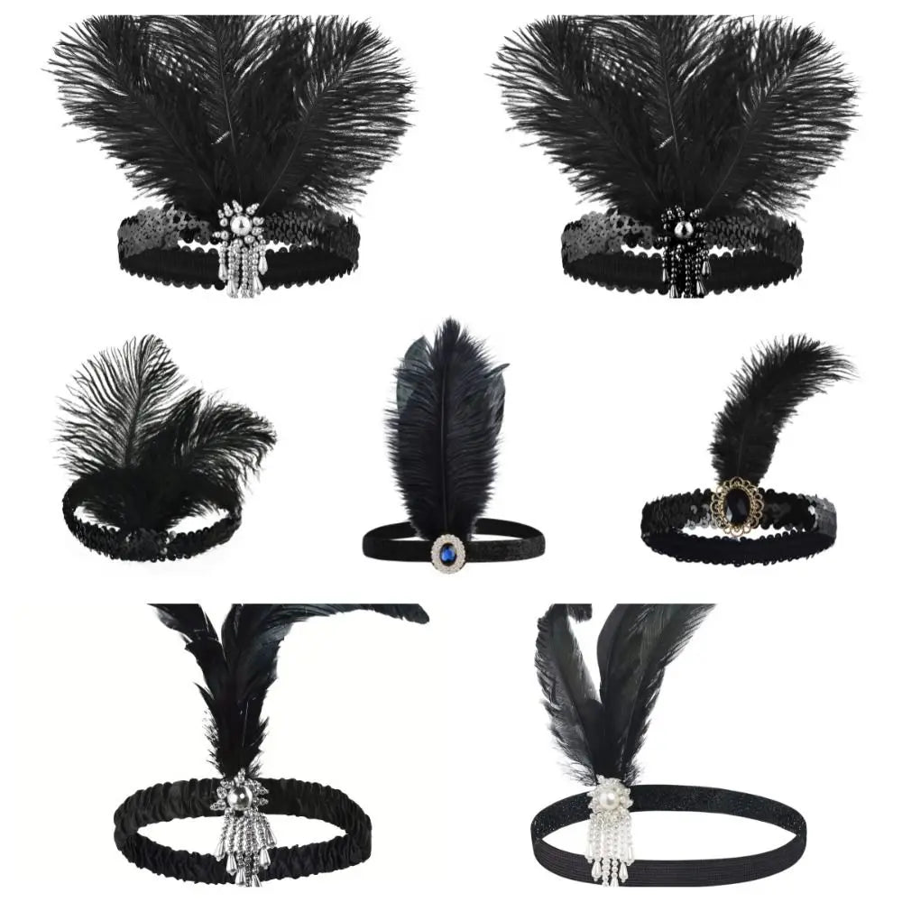 Black Diamond Masquerade Hair Band