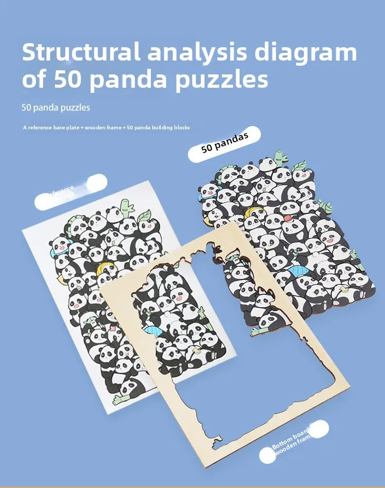 Wooden Animal-Shaped Puzzle