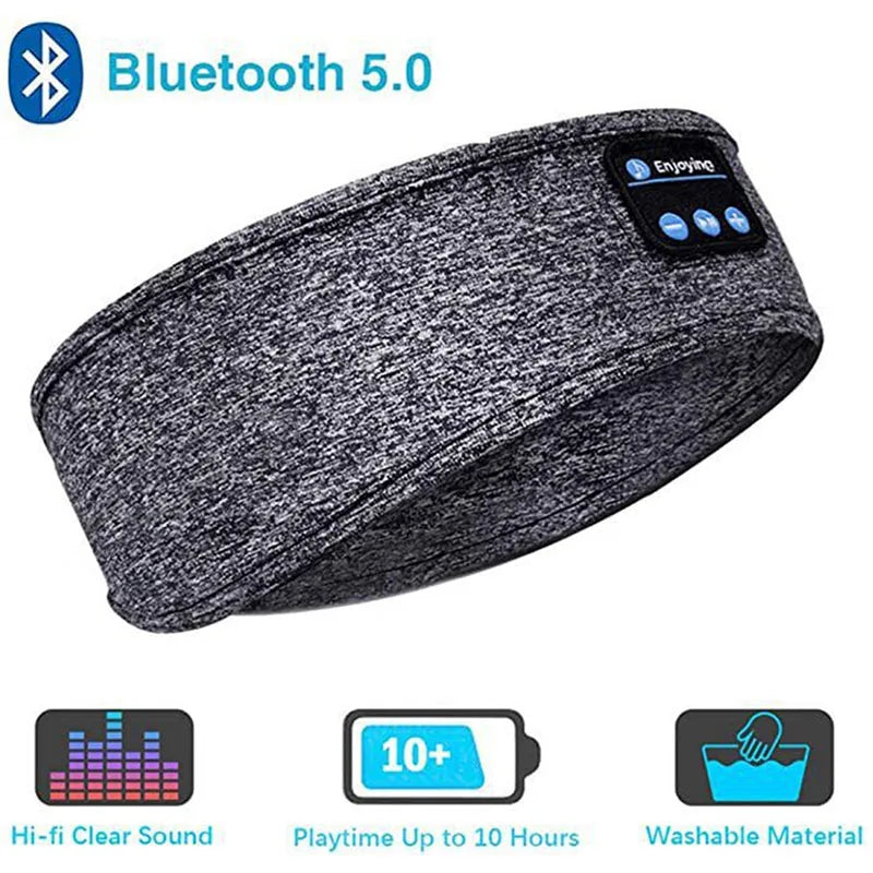 Wireless Bluetooth Sports & Sleep Headband with Built-in Speakers
