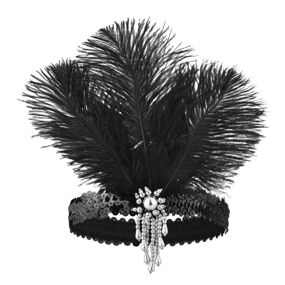 Black Diamond Masquerade Hair Band