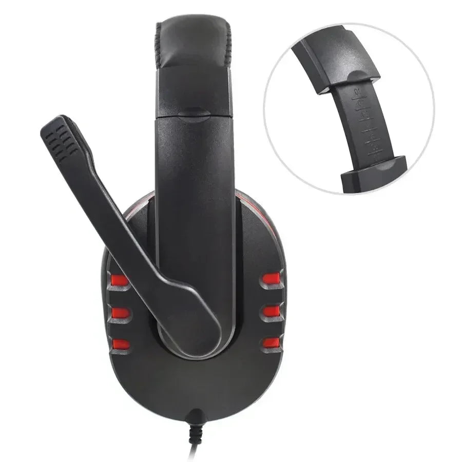 3.5mm Wired Gaming Headset with Noise-Cancelling Mic – Compatible with PS4 & PC