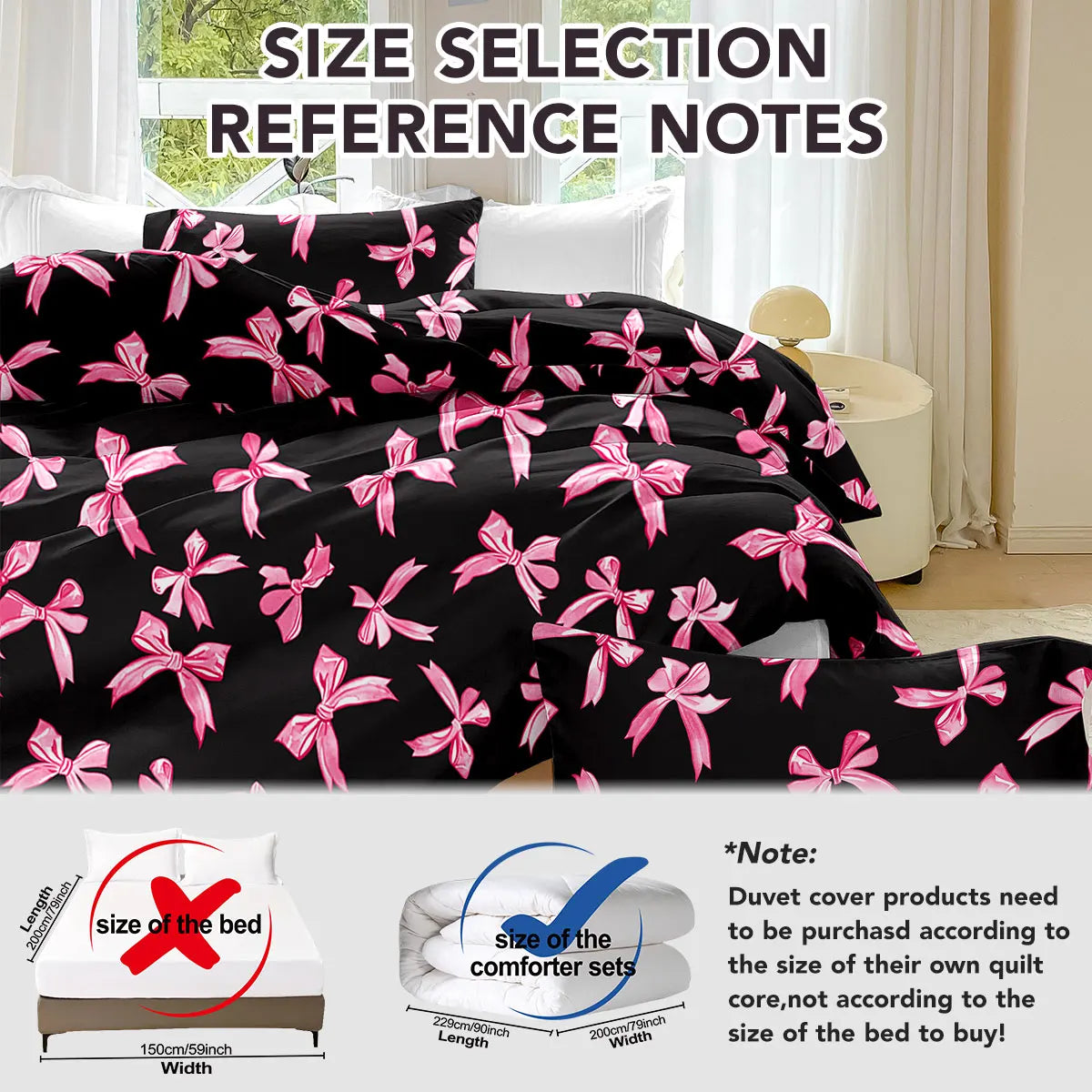 3 Pcs/set Duvet Cover Set - 1 Duvet Cover & 2 Pillowcase Soft