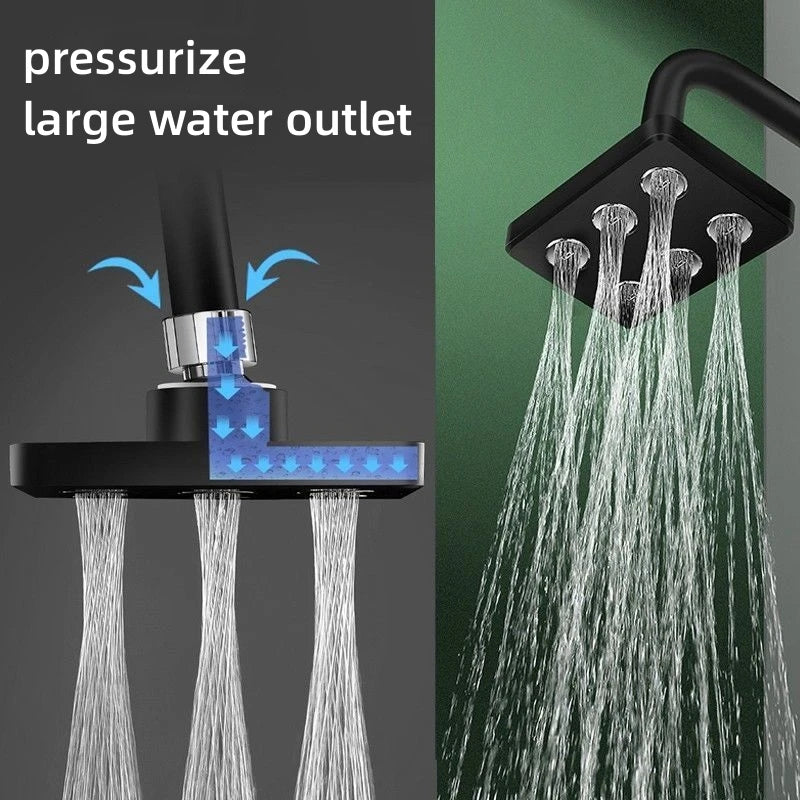 360° Pressurized Mini Surround Shower Head