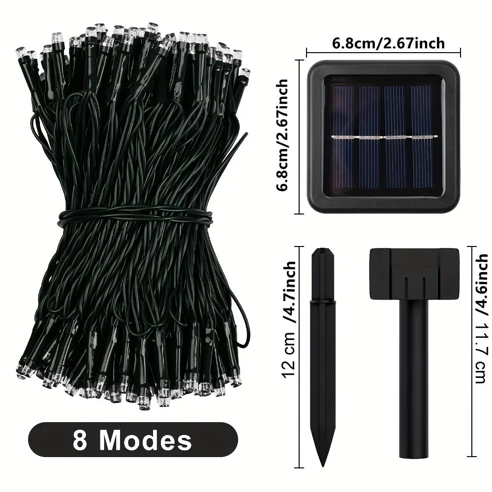 Waterproof Outdoor Solar LED String Lights (23-99ft)