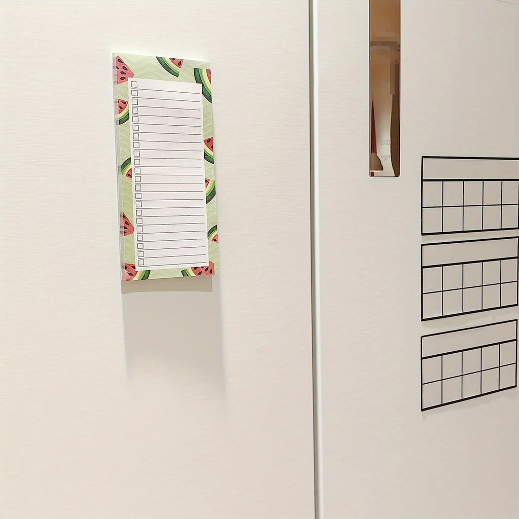 Magnetic Fridge Notepad – 50 Sheets, Grocery & To-Do List