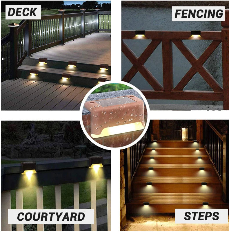 Waterproof Outdoor Solar LED Lights (Pack of 1–12)
