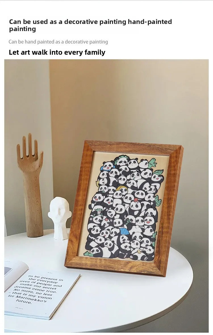 Wooden Animal-Shaped Puzzle