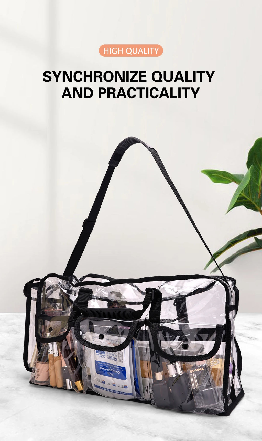 Transparent Waterproof Storage Bag – Airtight Organiser for Home & Travel