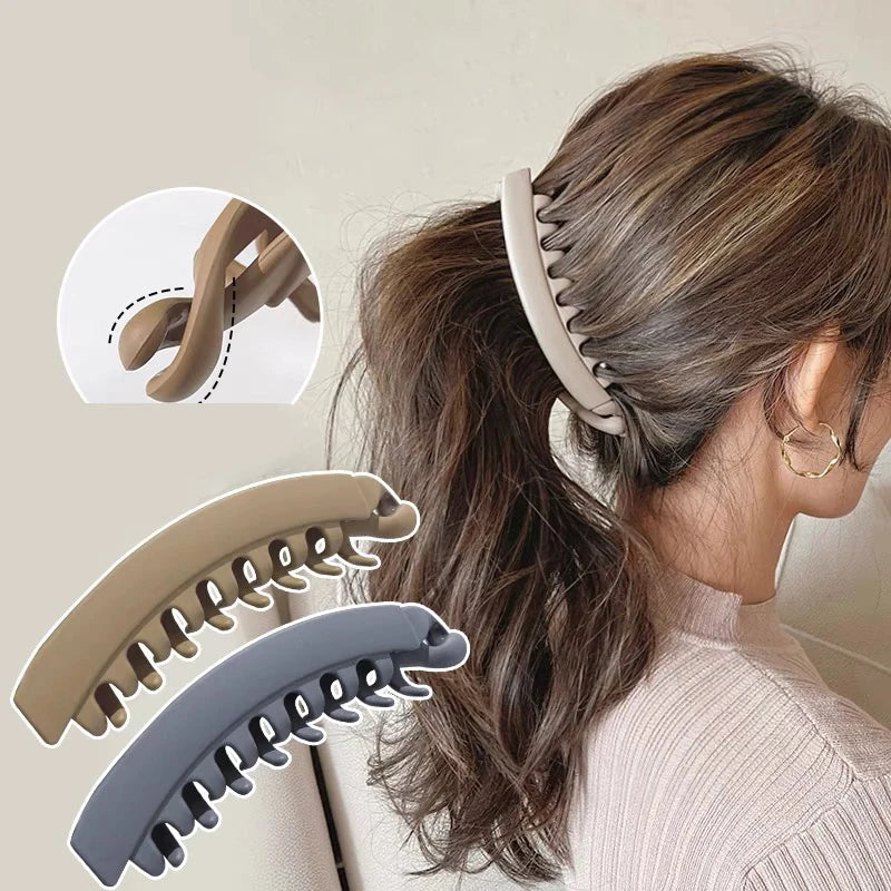 Large Non-Slip Banana Claw Hair Clips – Strong Hold, Set of 5