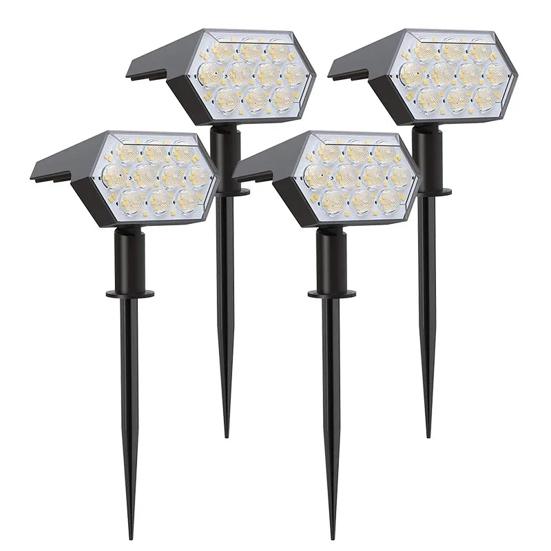 92 LED Waterproof Solar Spotlights for Outdoors