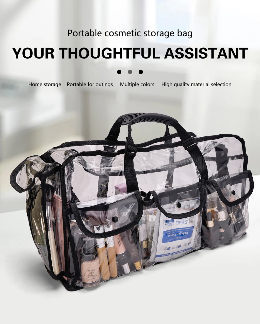 Transparent Waterproof Storage Bag – Airtight Organiser for Home & Travel