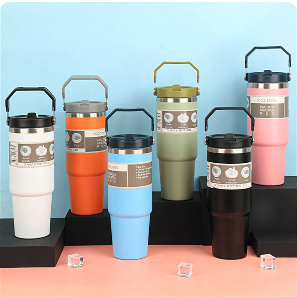 Stainless Steel Vacuum Tumbler with Lid – 20oz or 30oz