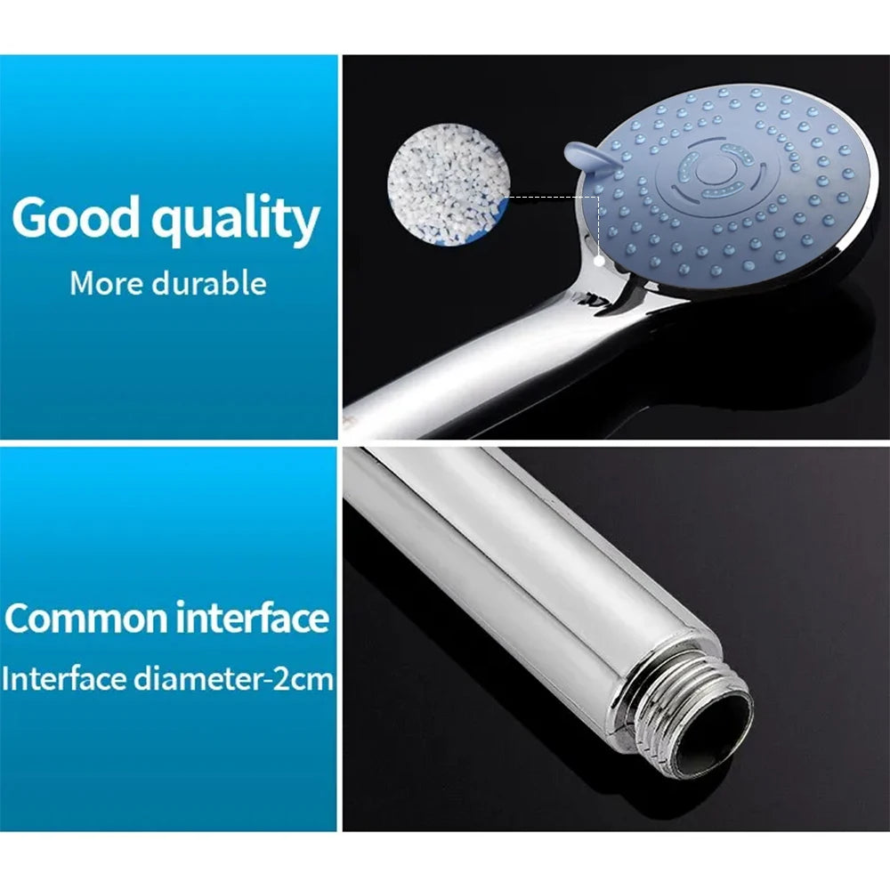 Pressurized Hand Shower - 5 Spray Modes, Large Water Output