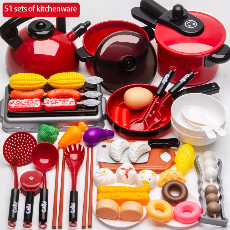 Children's Educational Play Kitchen Set – Pretend Play Cookware Toy
