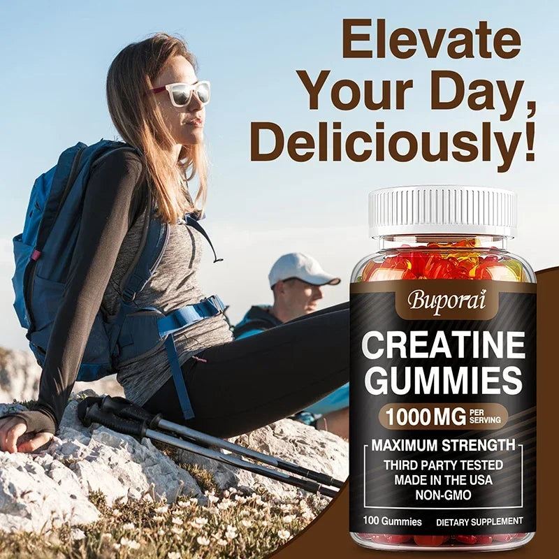 Creatine Monohydrate Gummies - Energy & Muscle Building