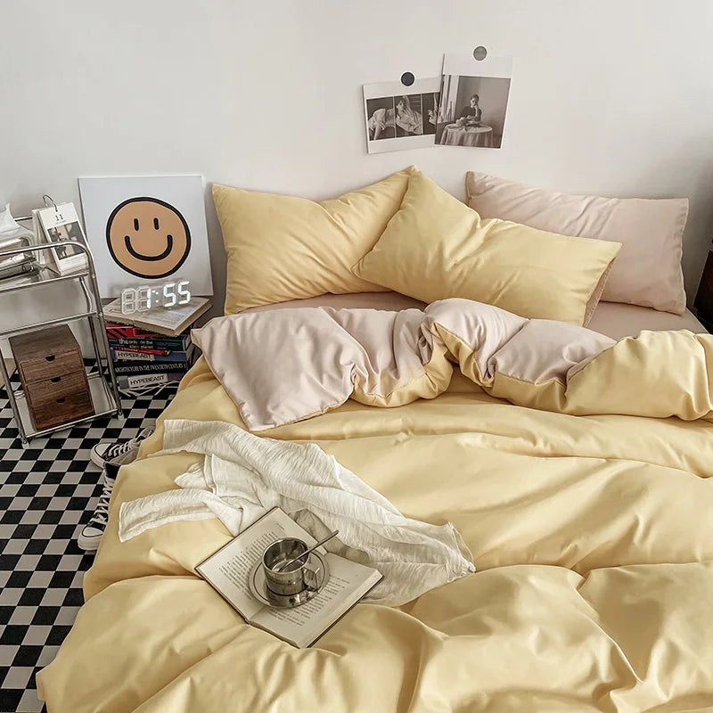 Washed Cotton Duvet Cover Set