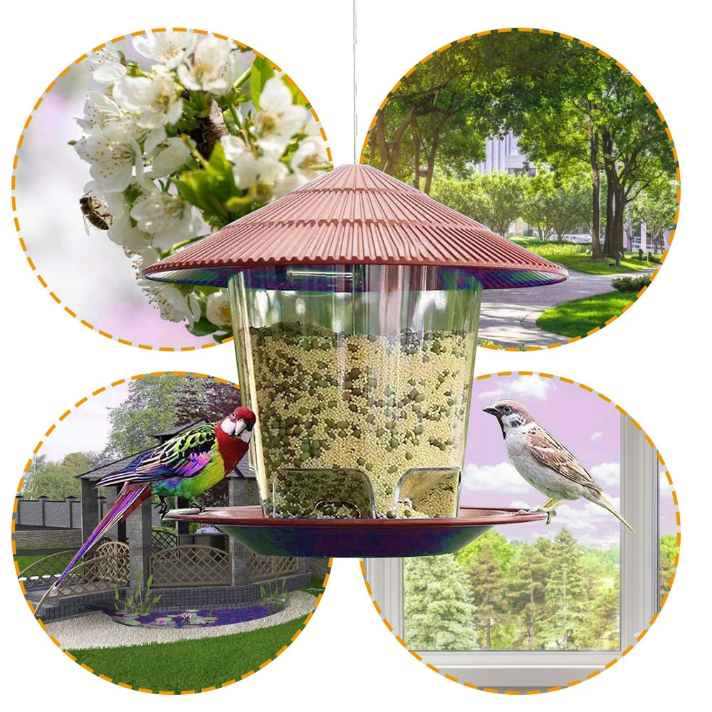 Hanging Bird Feeder with Multiple Hole Dispenser