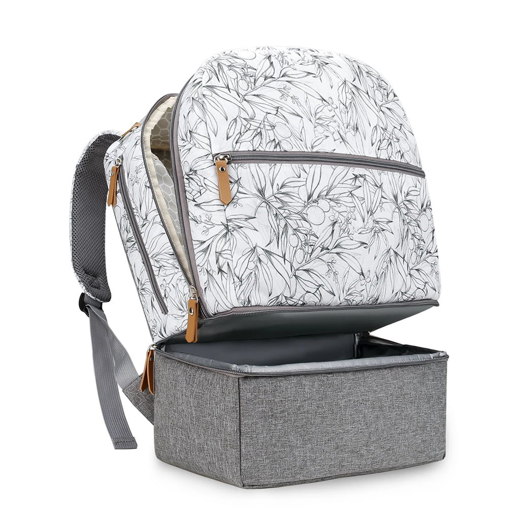 Breast Pump Bag with Insulated Cooler Compartment