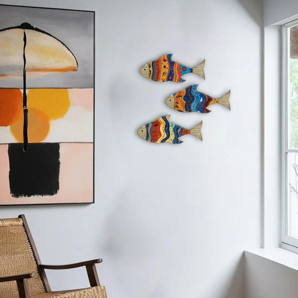 Wooden Fish Wall Decoration – Coastal Home Décor Art