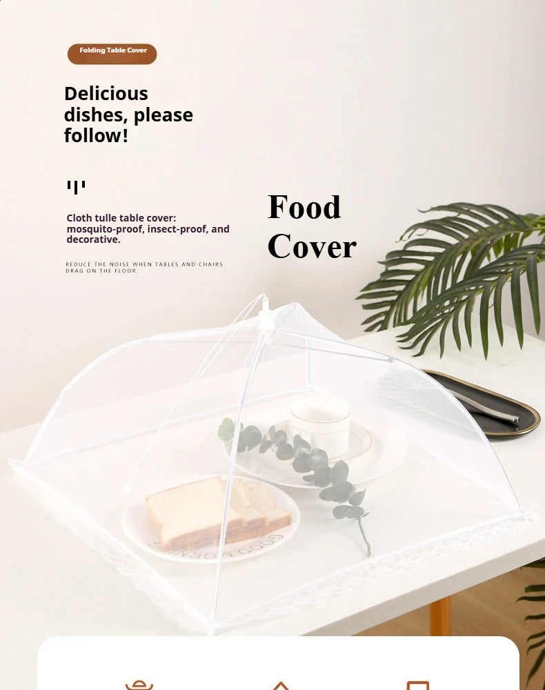 Folding Mesh Food Cover – Reusable Pop-Up Tent
