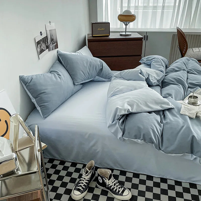 Washed Cotton Duvet Cover Set