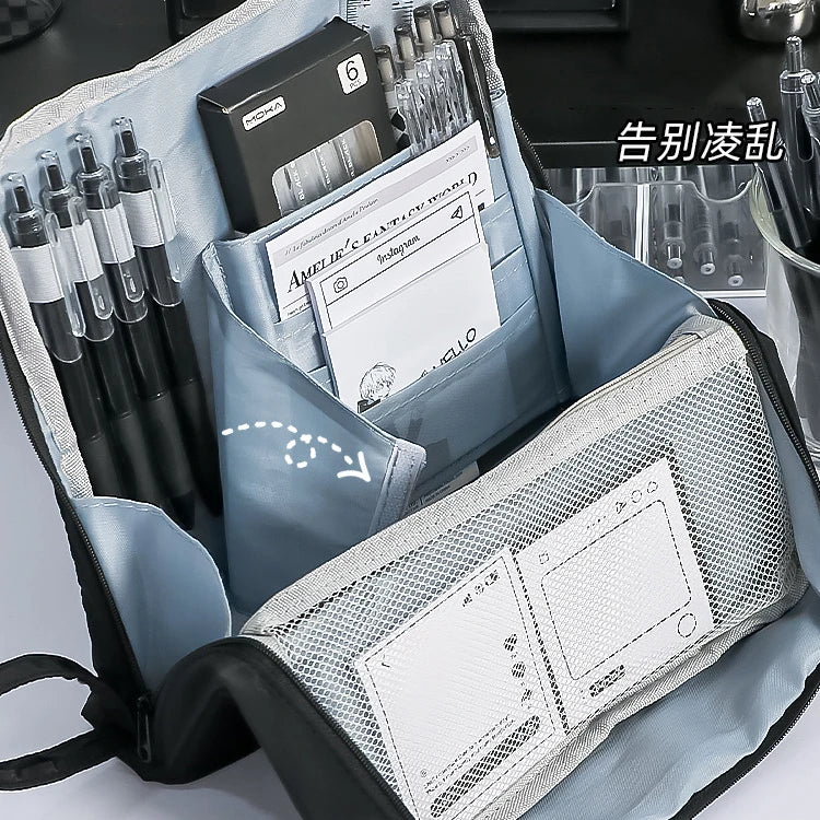 Large Capacity Pencil Case & Stationery Storage Bag