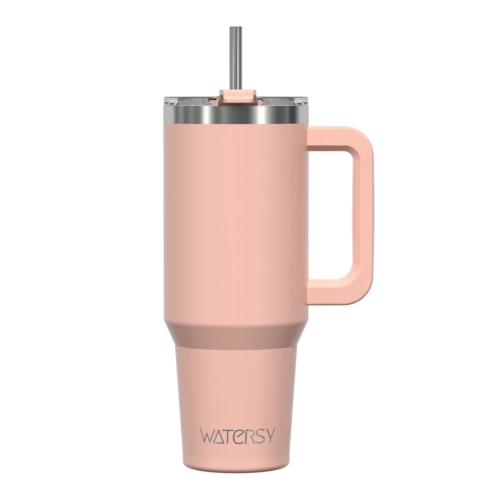591ml Stainless Steel Insulated Tumbler with Handle & Straw