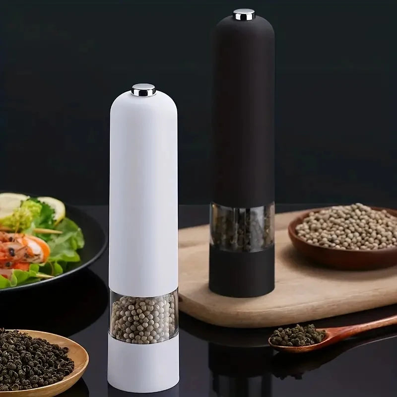 Electric Salt & Pepper Grinder Set – Automatic, Adjustable Coarseness for Cooking & Grilling