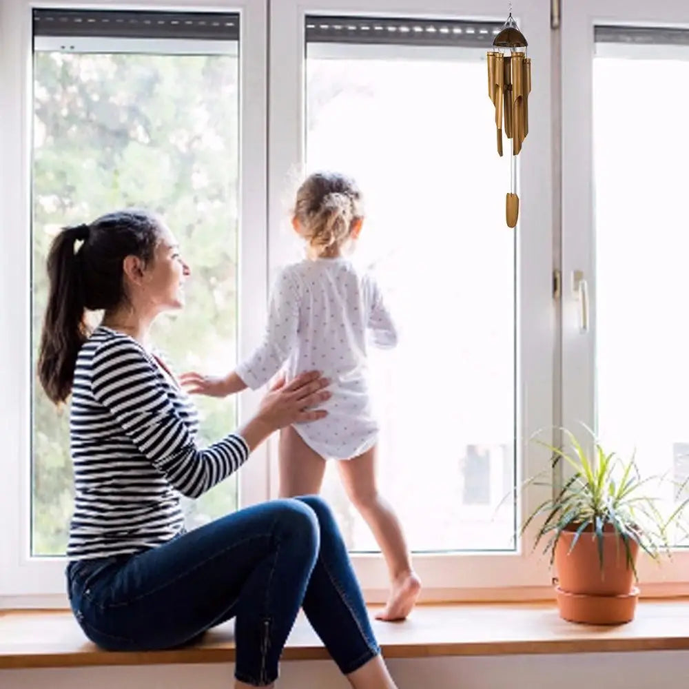 Handmade Bamboo & Wood Wind Chimes - Indoor & Outdoor