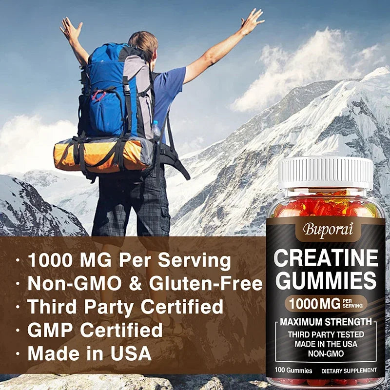 Creatine Monohydrate Gummies - Energy & Muscle Building