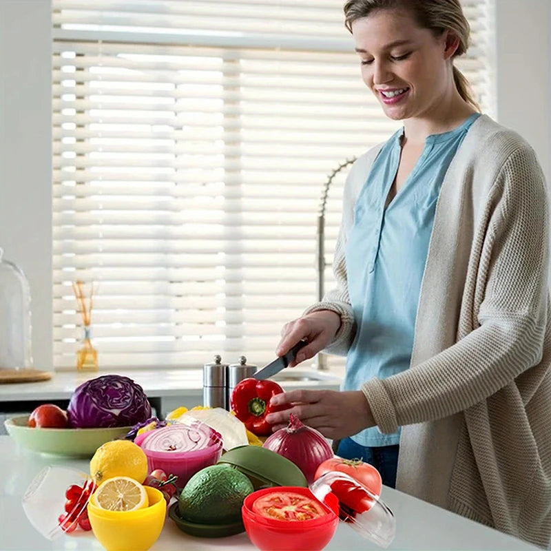 Plastic Airtight Vegetable Crisper Containers – Fridge Freshness, BPA-Free