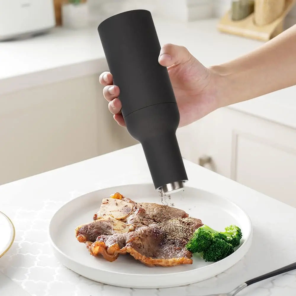 Electric Salt & Pepper Grinder Set – USB Rechargeable
