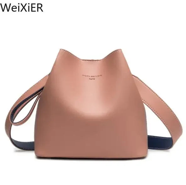 Fashionable PU Leather Bucket Bag