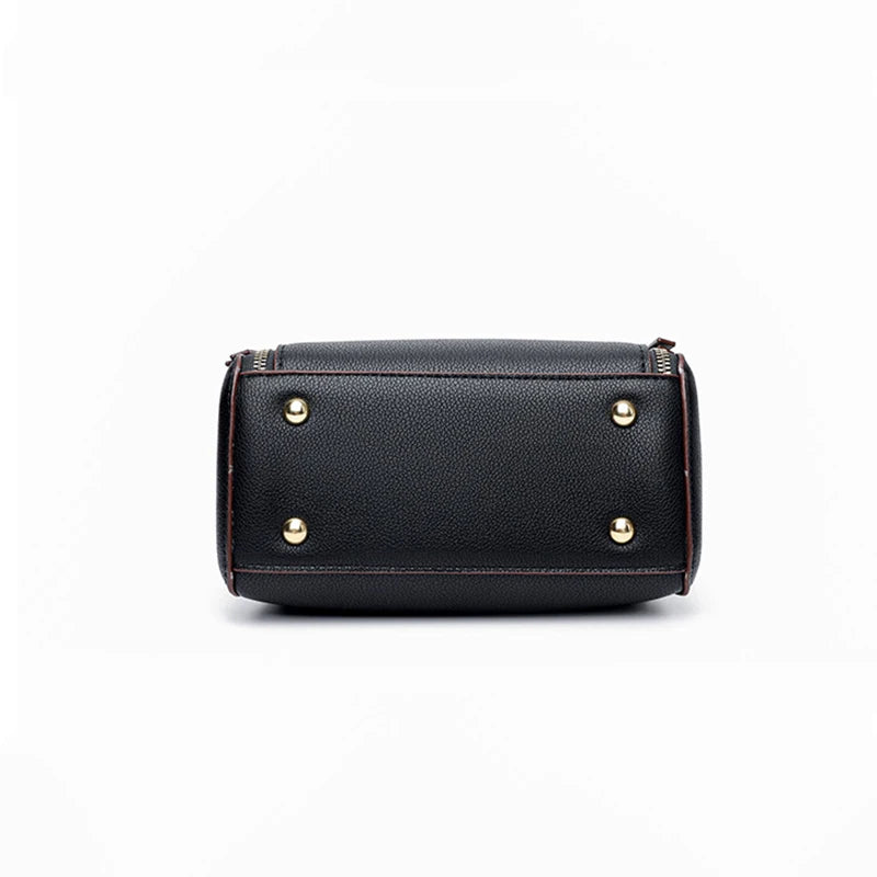 Small PU Leather Bucket Shoulder Bag
