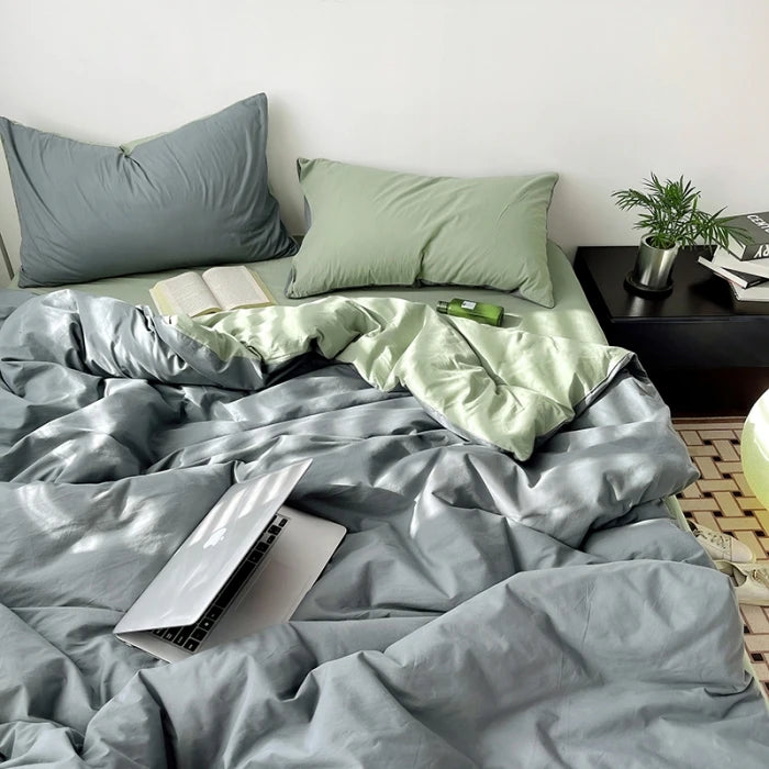 Washed Cotton Duvet Cover Set