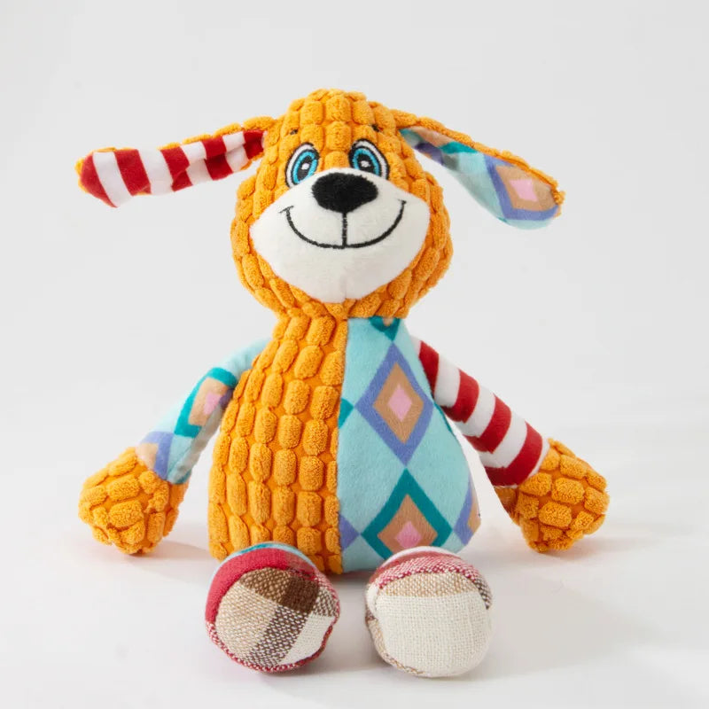 Interactive Squeaky Plush Pet Toy