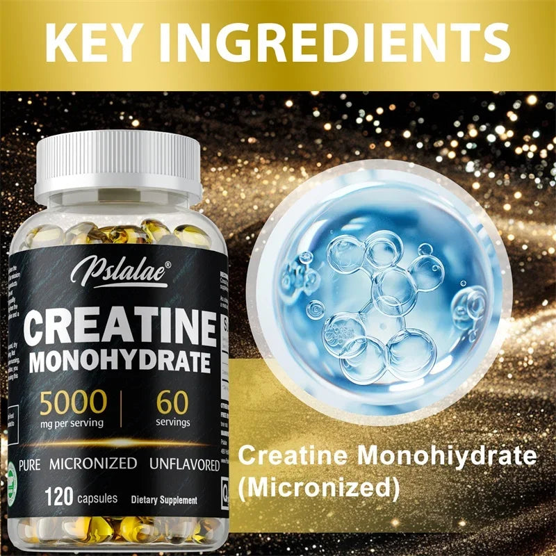Creatine Monohydrate - Vegetarian & Gluten-Free Muscle Strength Formula