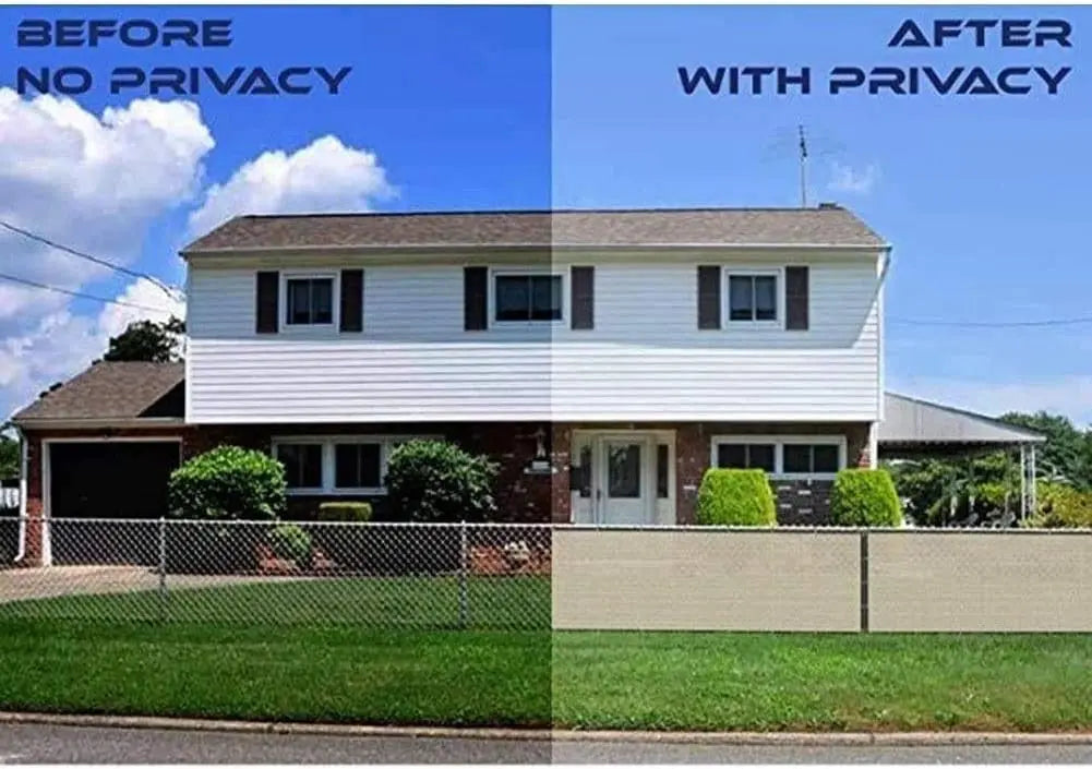 Patio Fence Privacy Screen Mesh with Grommets & Zip Ties