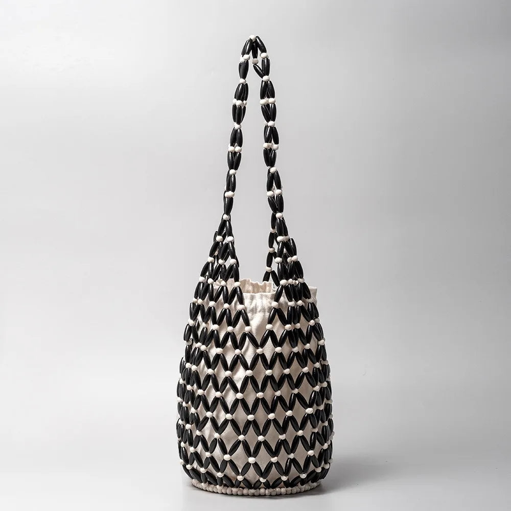 Woven Beaded Handbag