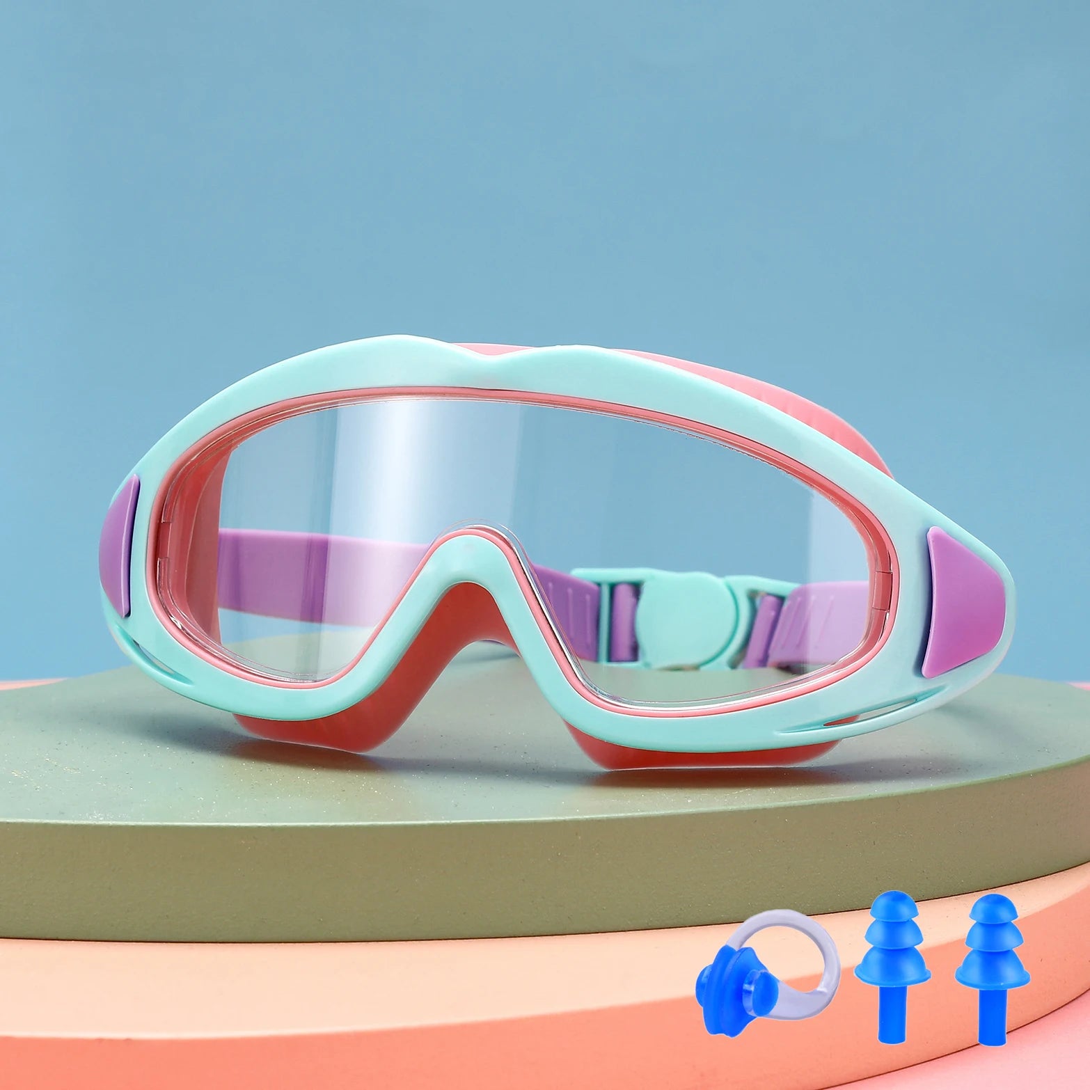 Kids Anti-Fog UV-Protection Swimming Goggles