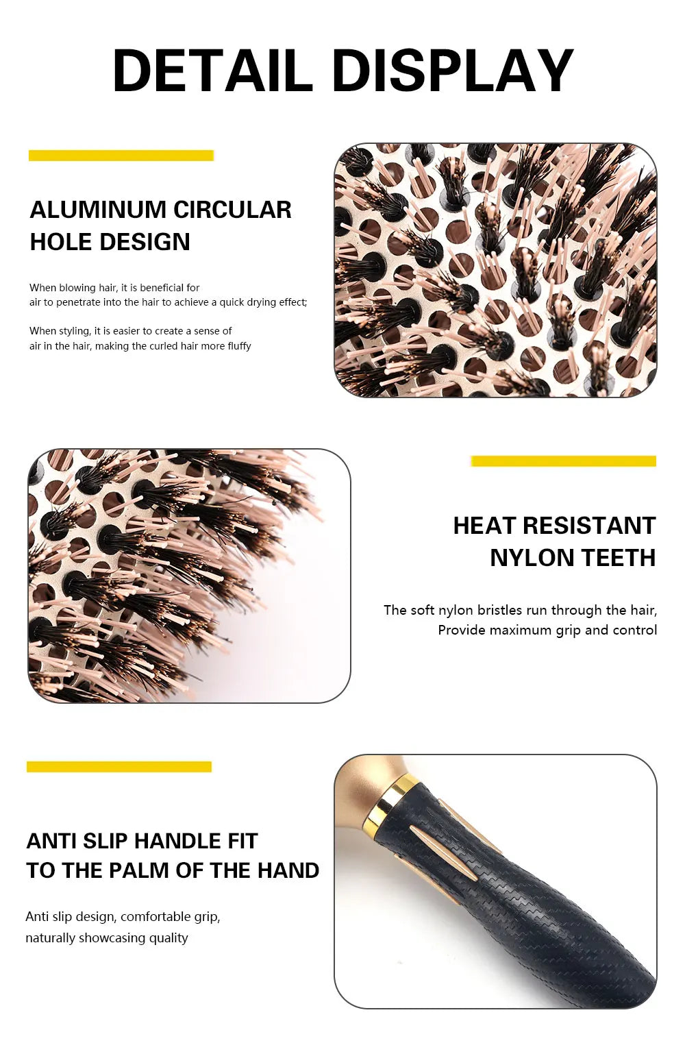 Anti-Static Hair Styling Brush